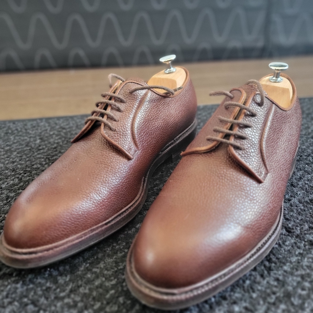 Meermin Brown Leather Blutcher Shoes